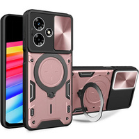 Armored case for Infinix Hot 30 4G, CamShield Slide, pink rose gold