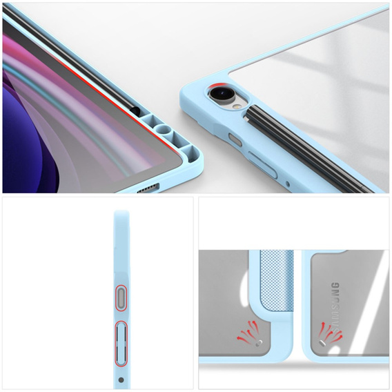 Case for Samsung Galaxy Tab S10 Lite / S10 FE / S9 FE, Dux Ducis TOBY, blue