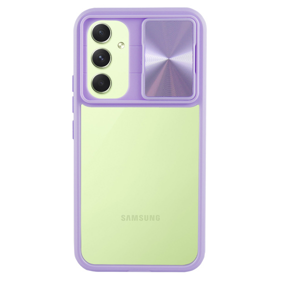 Case for Samsung Galaxy A54 5G, Slide Camera, purple