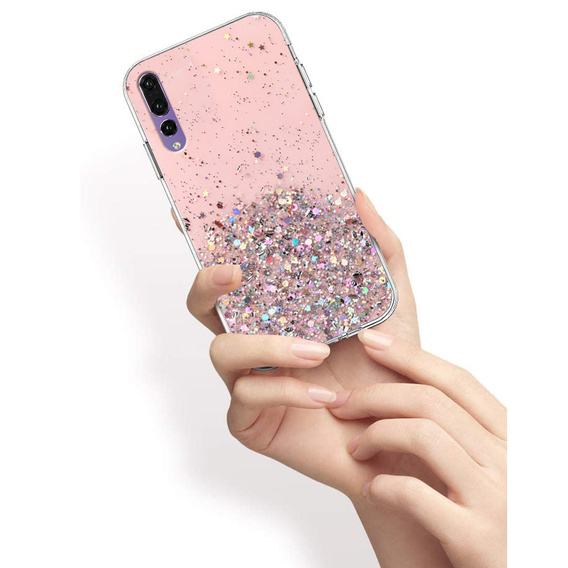 Case for Huawei P20 Pro, Glittery, pink