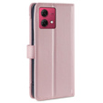 Flip case for Motorola Moto G84 5G, Wallet Zipper Pocket, pink