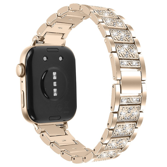 Diamond Bracelet for Xiaomi Smart Band 8 Pro, Gold