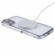 Magnetic Dual Glass MagSafe case for iPhone 16, silver