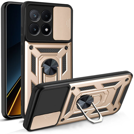 Case for Xiaomi Poco X6 Pro 5G, CamShield Slide, black