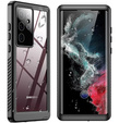 IP68 Waterproof Case for Samsung Galaxy S22 Ultra, Redpepper Dot+, black