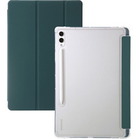 Case for Samsung Galaxy Tab S9 Ultra, Smartcase Hybrid, with stylus space, dark green