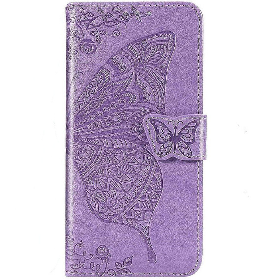 Flip case for Realme Note 50, Butterfly, purple