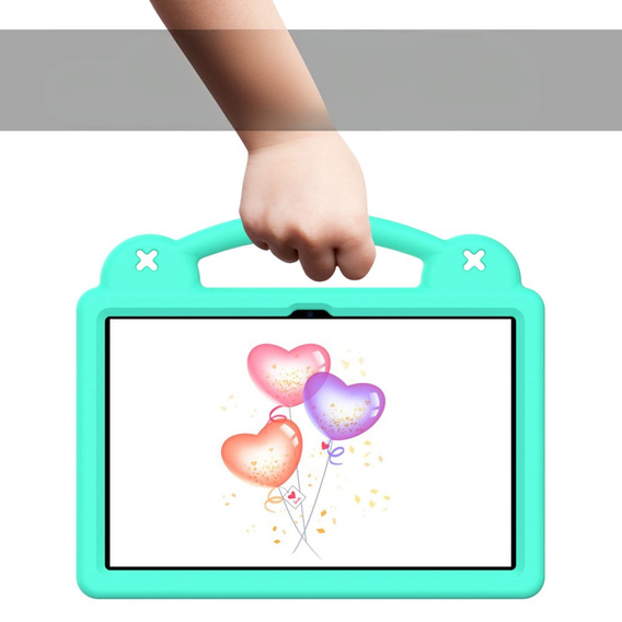 Children's case for T Tablet 5G, Cute Patterns, with stand, green