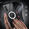 Magnetic Dual Glass MagSafe case for Samsung Galaxy S24+ Plus, black