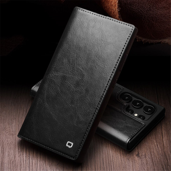 QIALINO Leather Wallet case with flap for Samsung Galaxy S24 Ultra