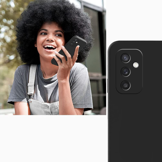 Case for Samsung Galaxy M52 5G, Silicone Lite, black