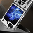 Armor Case for Samsung Galaxy Z Flip5 5G, Nox Case Ring, silver
