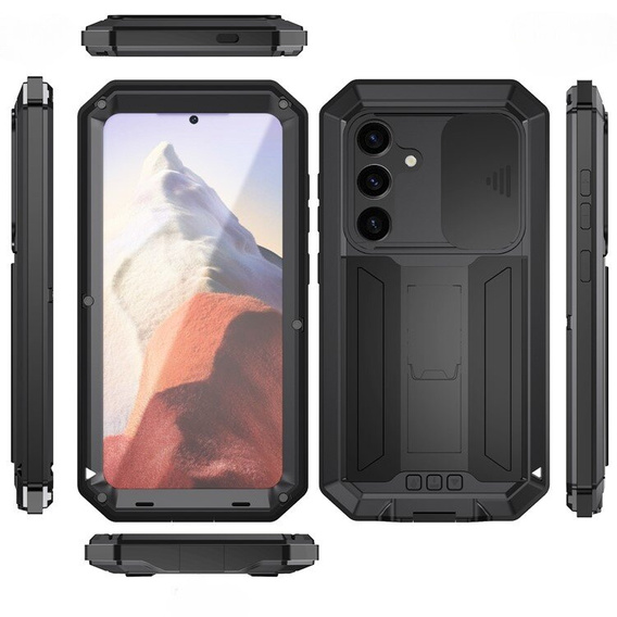 Armored case for Samsung Galaxy S24, R-JUST, black