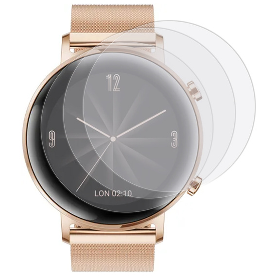3x ERBORD hydrogel film for Huawei Watch GT 2 42mm
