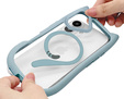 Case for iPhone 16, for MagSafe, Cute Cat, blue + Screen Glass