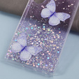 Case for Samsung Galaxy S24 Ultra, Glitter Butterfly, purple