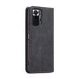 CASEME case for Xiaomi Redmi Note 10 Pro, Leather Wallet Case, black