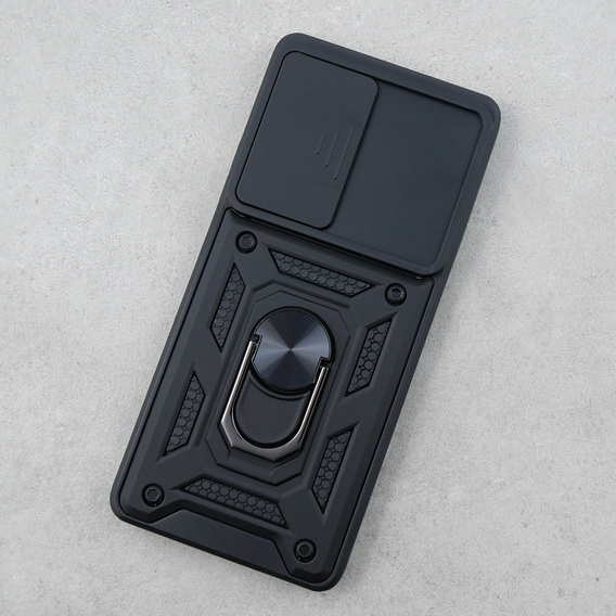 Case for Oppo Reno 10 / 10 Pro, CamShield Slide, black