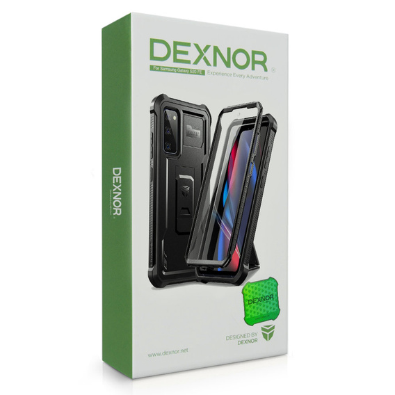 Armored case for Samsung Galaxy S20 FE, Dexnor Full Body, dark purple