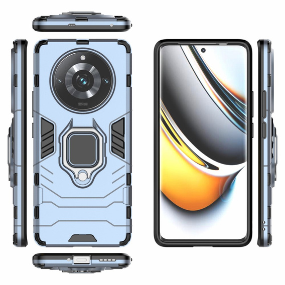 Case for Realme 11 Pro / 11 Pro +, Kickstand Ring, blue