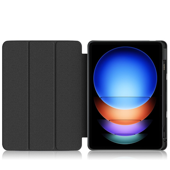 Case for Xiaomi Pad 6S Pro 12.4, Smartcase Hybrid, with stylus space, black