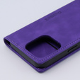 Case for iPhone 15 Pro Max, ERBORD Vintage, wallet with flap, purple