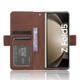 Flip case for Samsung Galaxy Z Fold 5 5G, Card Slot, brown