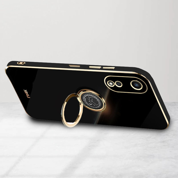Case for Oppo A78 5G, Electro Ring, black