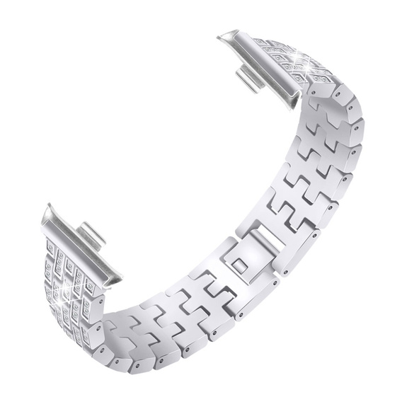 Diamond Bracelet for Xiaomi Smart Band 8 Pro, Silver