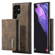 Case for Samsung Galaxy S22 Ultra 5G, DG.MING 2in1, coffee