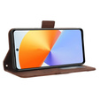 Flip case for Infinix Note 30 VIP, Card Slot, brown