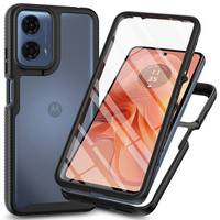 Case for Motorola Moto E14 / G24 / G04, Shockproof, with film, black