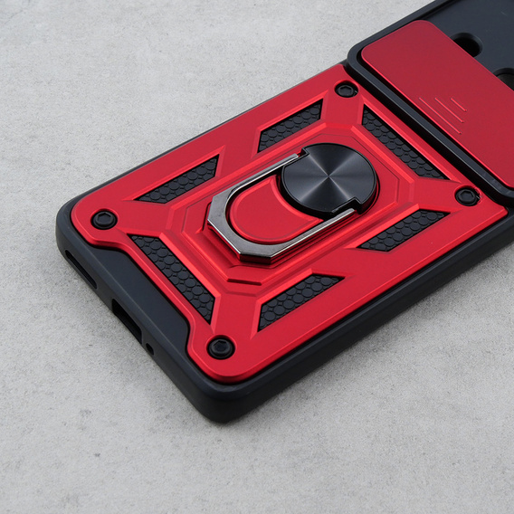 Case for Realme 11 Pro 5G / 11 Pro+ 5G, CamShield Slide, red