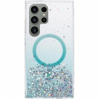 Case for Samsung Galaxy S24 Ultra, Glittery, for MagSafe, green