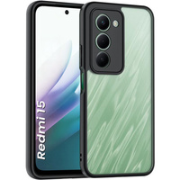 Case for Xiaomi Redmi 15 5G / 4G, with camera protection, transparent with black sides