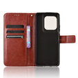 Flip case for Motorola Edge 50 Ultra, Crazy Horse Wallet, brown