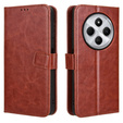 Flip case for Xiaomi Redmi 14C / Xiaomi Poco C75, Crazy Horse Wallet, brown