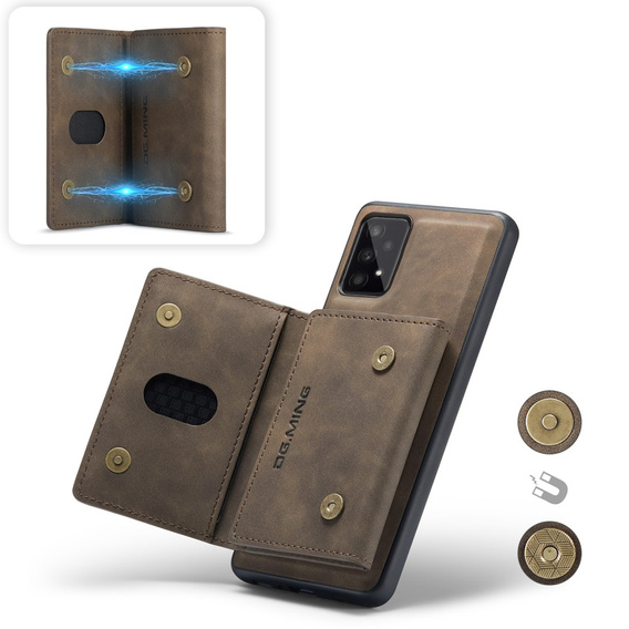 Case for Samsung Galaxy A53 5G, DG.MING 2in1, coffee