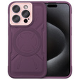 Case for iPhone 15 Pro Max, ERBORD Armor Mag, maroon