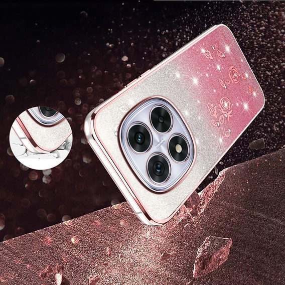 Glitter Flower case for Xiaomi Redmi Note 15 Pro Plus 5G / Poco M8 Pro 5G