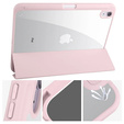 Case for iPad 10.9 2022 10 Gen, Smartcase Hybrid, with stylus space, pink