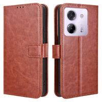 Flip case for Xiaomi Poco M7 Pro 5G, Crazy Horse Wallet, brown
