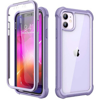 Case for iPhone 11, Dexnor Full Body Rugged, transparent / purple
