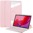 Keyboard case for Lenovo Tab M11, Rotary 360° Leather, pink