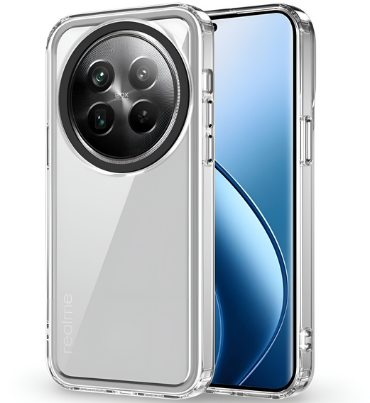Case for Realme 12, Fusion Hybrid, transparent
