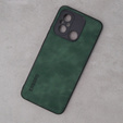 Case for Xiaomi Redmi 12C, ERBORD Business, with metal plate for car mounts, green
