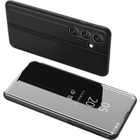 Case for Samsung Galaxy A15, Clear View, black + 9H glass