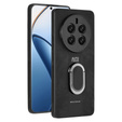 Case for Realme 12 Pro 5G / 12 Pro+ 5G, Leather Kickstand Ring, black