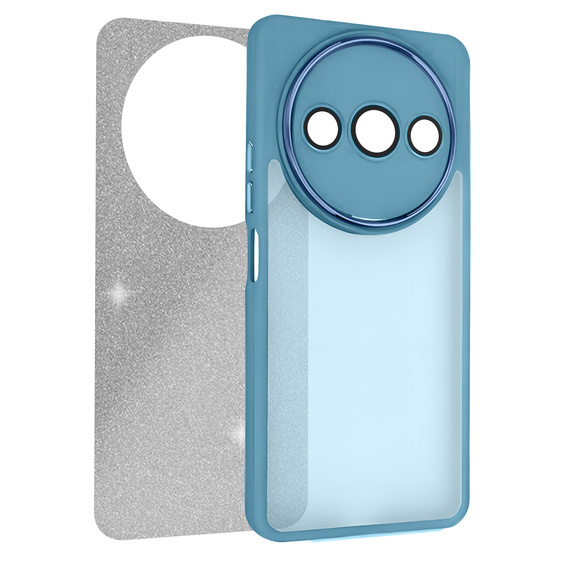 Case for Xiaomi Redmi A3, Glittery Powder, blue