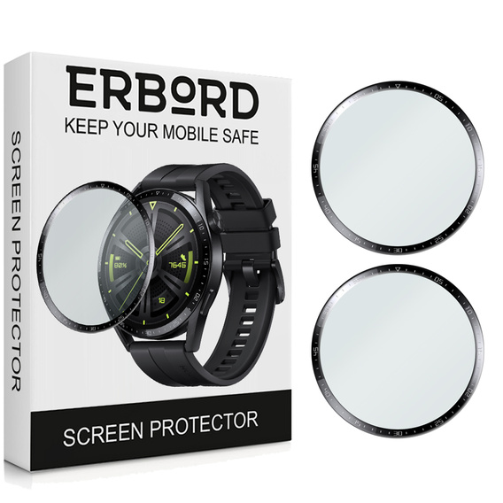 2x ERBORD Hybrid Glass for Huawei Watch GT 3 46mm